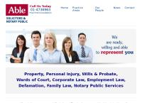 Able Solicitors's website