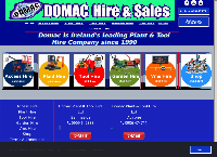 Domac Plant & Tool Hire's website