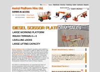 Aerial Platform Hire's website