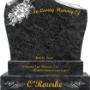 Uploaded by visitor on 25/02/2016 - cross-and-flower-wreath - o-rourke headstone/memorials/gravestones