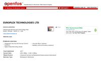 Europlex Technologies Ireland Dublin, CO DUBLIN