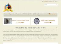 My Beer and Wine Homebrew Supply Shop's website