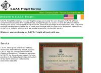 C.A.P.S. FREIGHT SERVICE's website