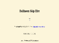 Ballineen Skip Hire's website