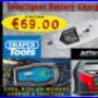 Maybe invest in a battery charger this winter . . .
- cars, lorries, tractors and mowers -