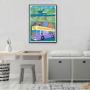 Christening Bus Purple | Personalised Christening Gift | Christening Art