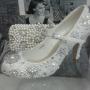 Clutch bag and Shoe Encrusted