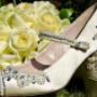 Natural Vintage Peep Toe Shoe with encrusting