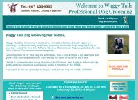 Waggy Tails Dog Grooming's website