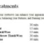 pricelist for eye treatments