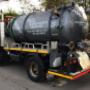 Septic tank cleaning tanker