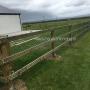 Post & Rail Fence chainlink attached