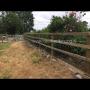 Post & Rail Fence chainlink attached