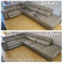 leather sofa cleaned and repaired