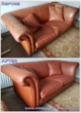 Leather sofa refurbishment