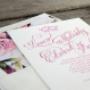 Letterpress Wedding Invitation - Blush