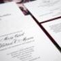 Letterpress Wedding Invitation Suite - Floral