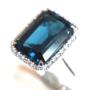 Large Blue Topaz Cocktail Ring