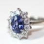 Sapphire & Diamond Cluster Campbell Jewellers