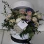 Hat Box Flowers www.tlflowers.ie