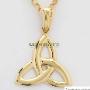 10K Gold Celtic Trinity Knot Pendant - Large