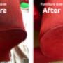 Upholstery Arms Before and After Cleaning