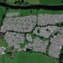 Newtown Jerpoint Geophysics overlay on aerial mapping. Client: UCD School of Archaeology