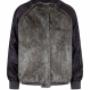 Jacquard & Wolfhound Faux Fur Bomber