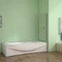 Bath Screen with Towel Rail