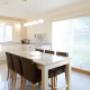 Kitchen Diner with Crystal Lighting