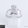 Uploaded by visitor on 05/02/2018 - 18-Karat white gold Claddagh ring.
