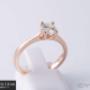 Uploaded by visitor on 05/02/2018 - 4-Claw rose gold diamond engagement ring.