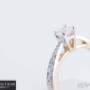 Uploaded by visitor on 05/02/2018 - Yellow gold solitaire diamond engagement ring.