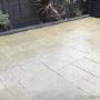Uploaded by visitor on 14/03/2017 - Sandstone patio with charcoal kerbing