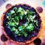 Beetroot, Red Onion and Watercress Tart, Orange an