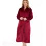 Luxury Zip Up Dressing Gown Slenderella Raspberry HC4340
