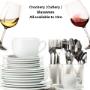 Crockery, Cutlery and Glassware rental