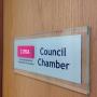 Office name plate acrylic