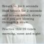Learning this simple breathing exercises will help you promote feelings of calm and relaxation, reli