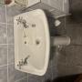 Changing of faulty wash hand basin new