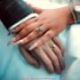 Wedding rings bride & groom