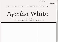 Ayesha White Photography's website