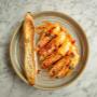 Balfes Dublin Grilled Gambas and romesco sauce seafood dinner