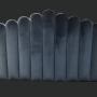 Deep fluted step down headboard