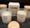 Essential oil soy candles with bamboo lid