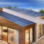 Roof with solar panels