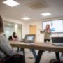 Meeting Rooms
- Full AV conferencing
- Large Screen TV
- Suitable for teams up to 15