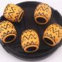 20 Pcs Decorative Pattern Beads/ Hair Extensions Cufflinks For Braids, Dreadlocks