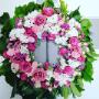 Classic Round Wreath in Pink