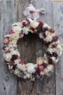 Dried flower wreath